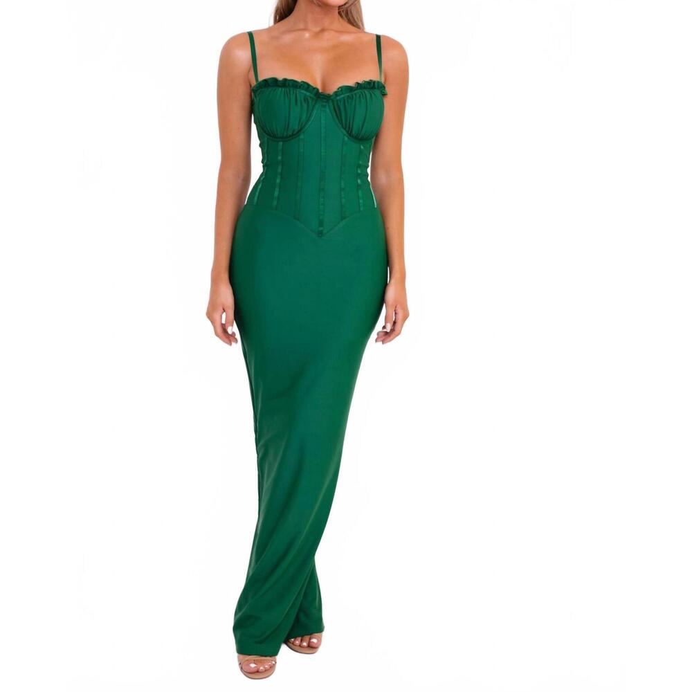 NEW LABEL NUE ledia maxi dress in green